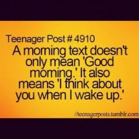 To guy texts morning a 30 Funny